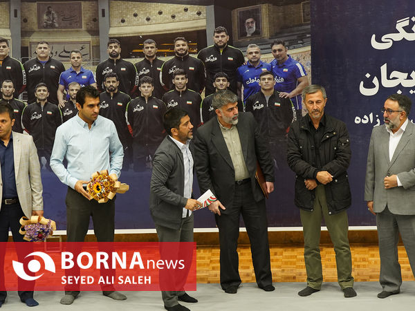 مراسم تجلیل از تیم ملی کشتی فرنگی