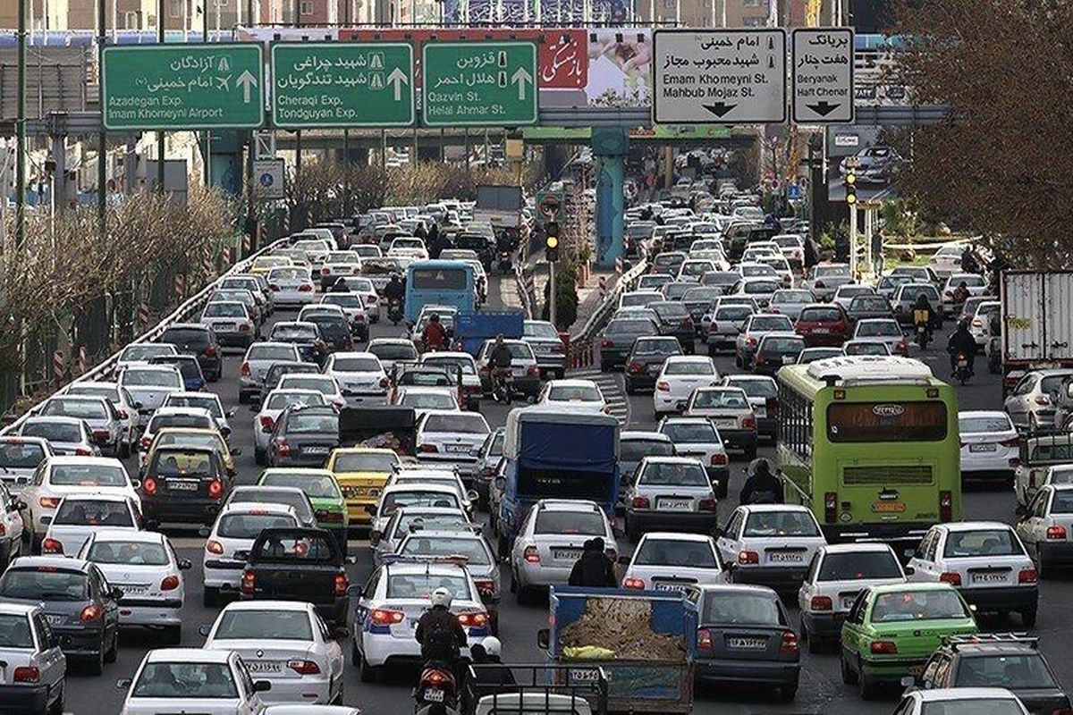 وضعیت ترافیکی معابر بزرگراهی و اصلی تهران در روز 6 ششم شهریور ماه