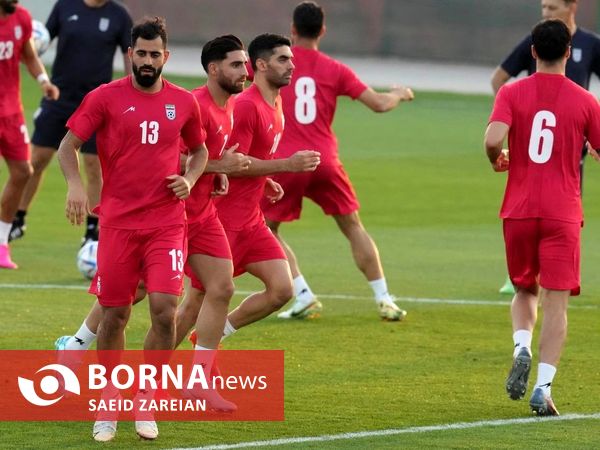 تمرین تیم ملی فوتبال ایران 