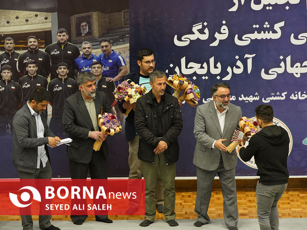 مراسم تجلیل از تیم ملی کشتی فرنگی
