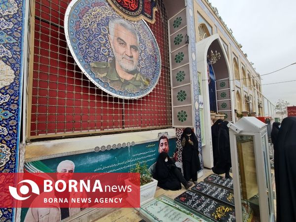 حال و هوای مسیر منتهی به گلزار شهدا کرمان 