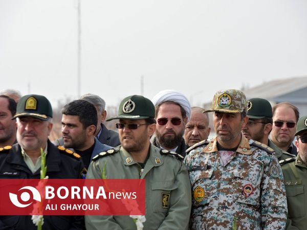 ورود پیکر مطهر شش شهید گمنام به آذربایجان غربی