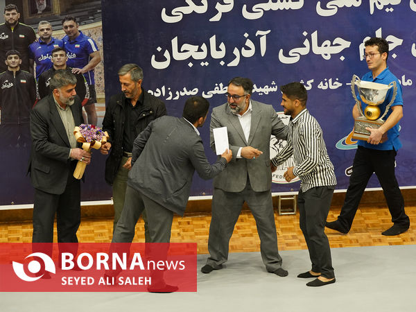مراسم تجلیل از تیم ملی کشتی فرنگی