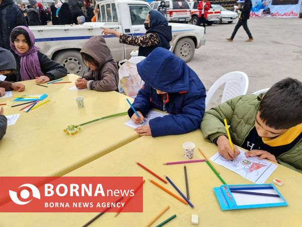 حال و هوای مسیر منتهی به گلزار شهدا کرمان 