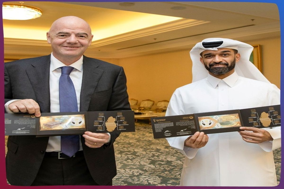 انتشار اسکناس جدید به مناسبت میزبانی قطر در جام جهانی +سند 