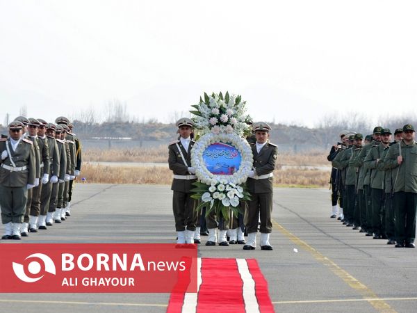 ورود پیکر مطهر شش شهید گمنام به آذربایجان غربی