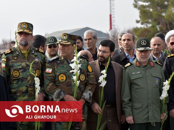 ورود پیکر مطهر شش شهید گمنام به آذربایجان غربی