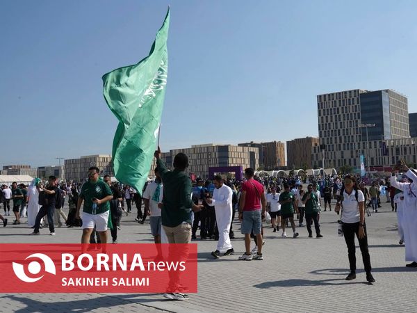 در حاشیه دیدار عربستان و آرژانتین