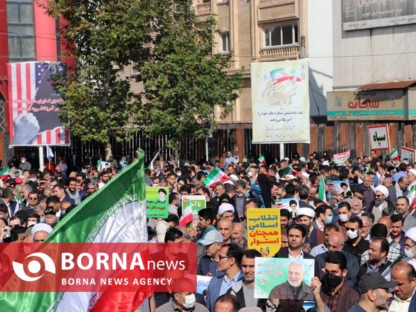 	 راهپیمایی ۱۳ آبان - رشت