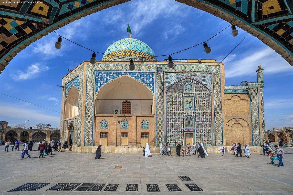 ایوان ورودی امامزاده حسین(ع) قزوین مرمت می شود