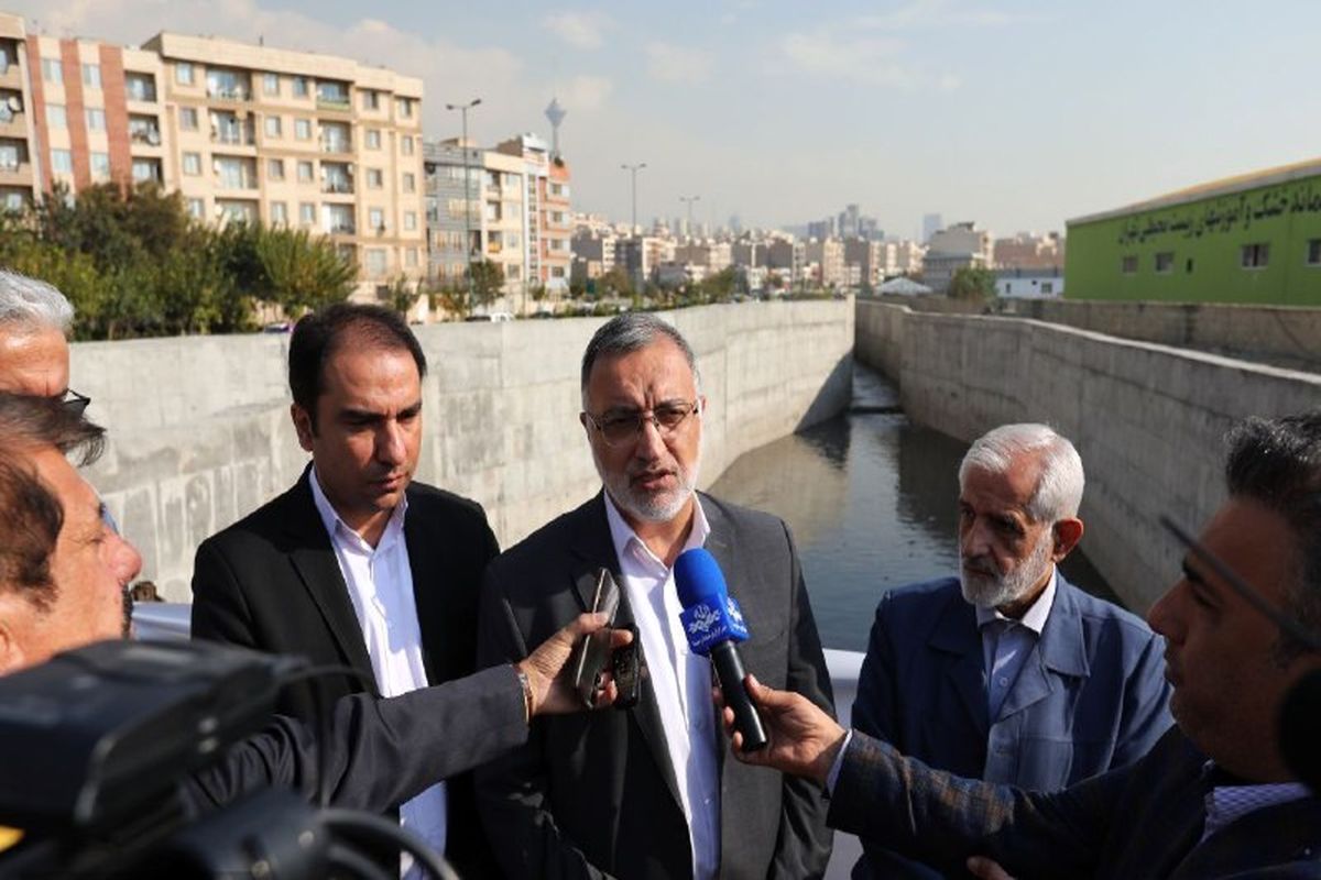 بهره‌برداری 5 پروژه جمع آوری و هدایت آب های سطحی در تهران
