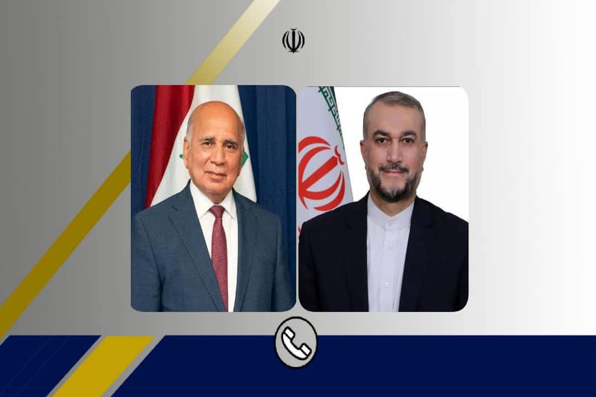حسین امیرعبداللهیان با وزیر خارجه عراق گفت‌وگو و رایزنی کرد