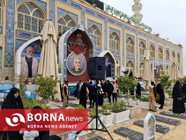 حال و هوای مسیر منتهی به گلزار شهدا کرمان 