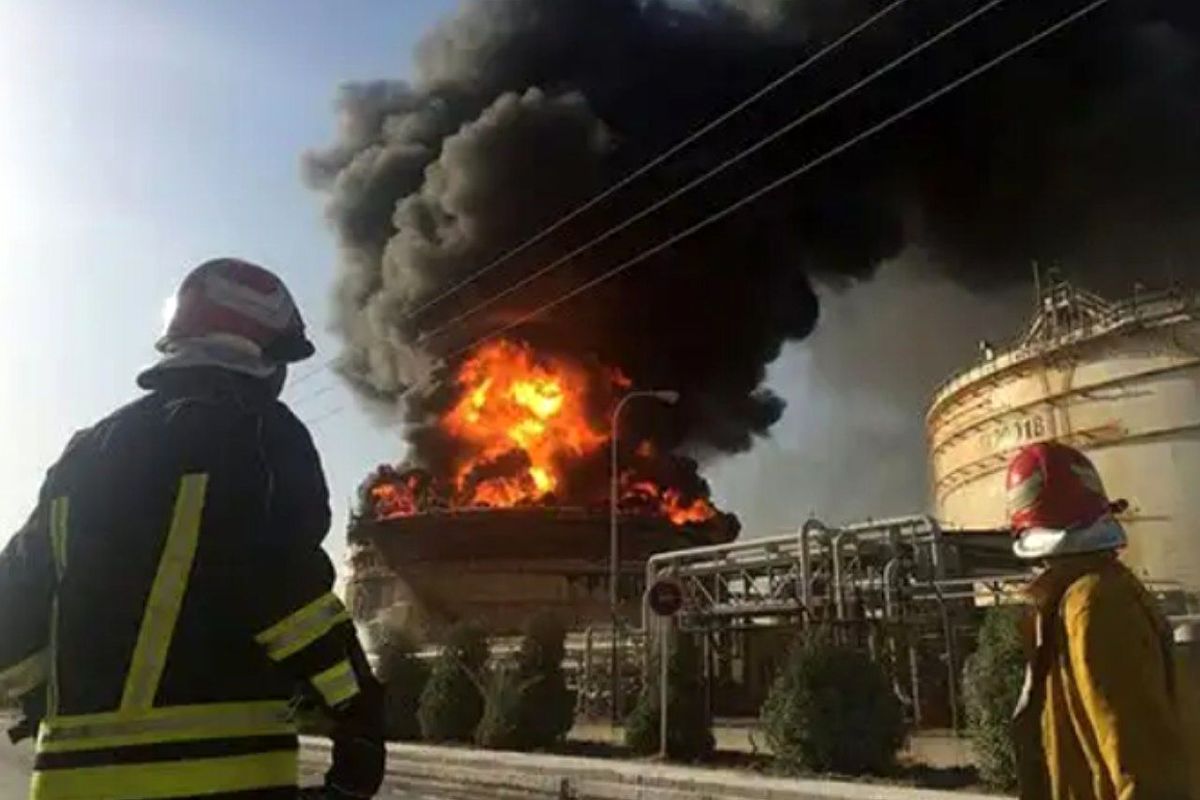 انفجار و آتش‌سوزی در پتروشیمی بندرامام